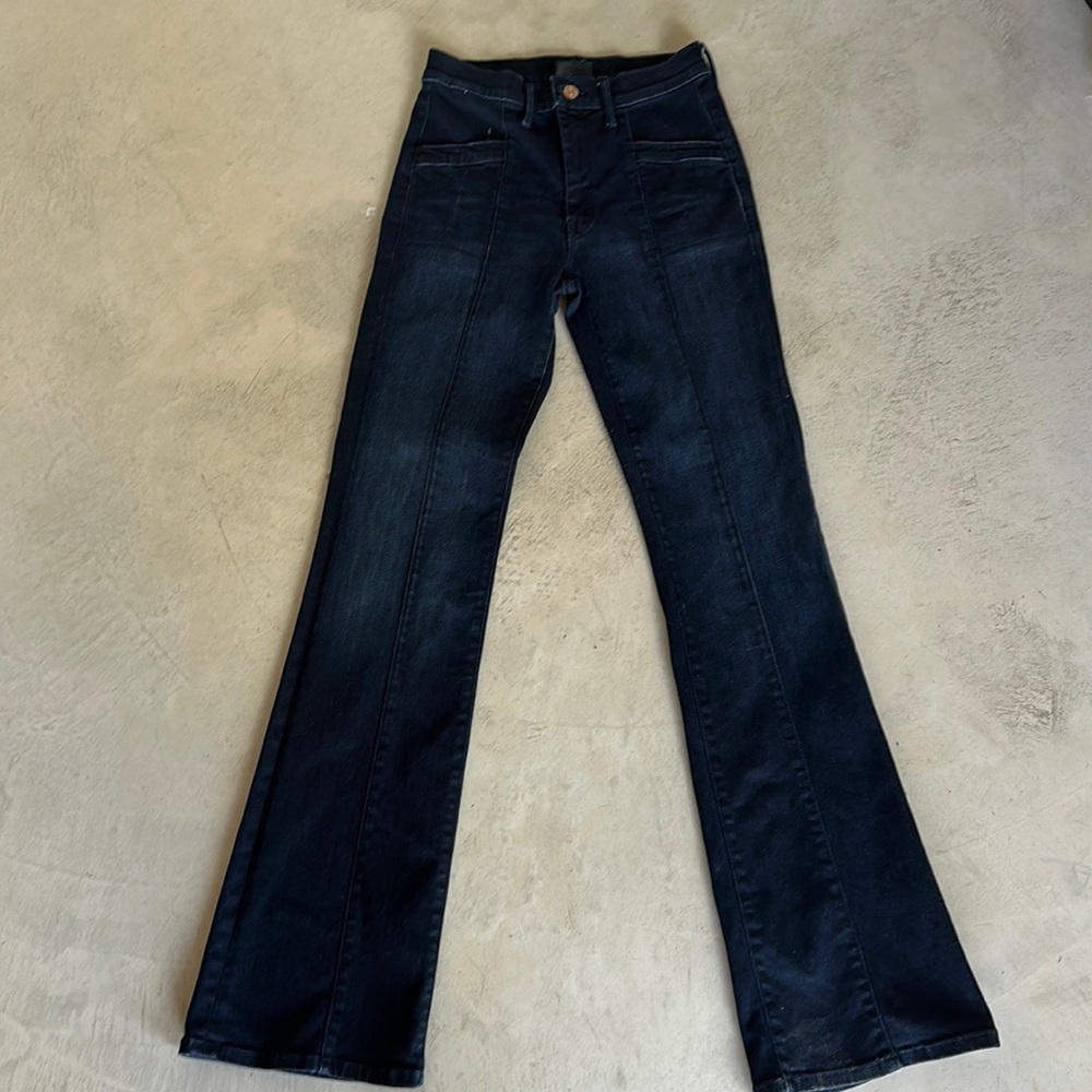 MOTHER High Rise Dark Jeans